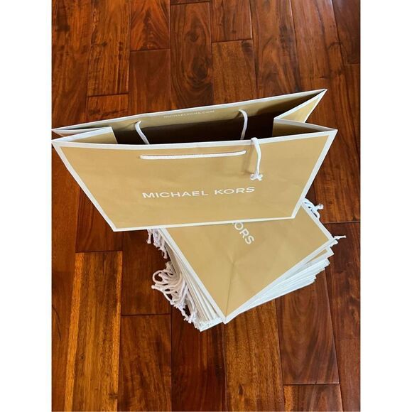 1 Medium Michael Kors Gift Gifting Paper Shopping Bag Tote Satchel - Picture 3 of 11